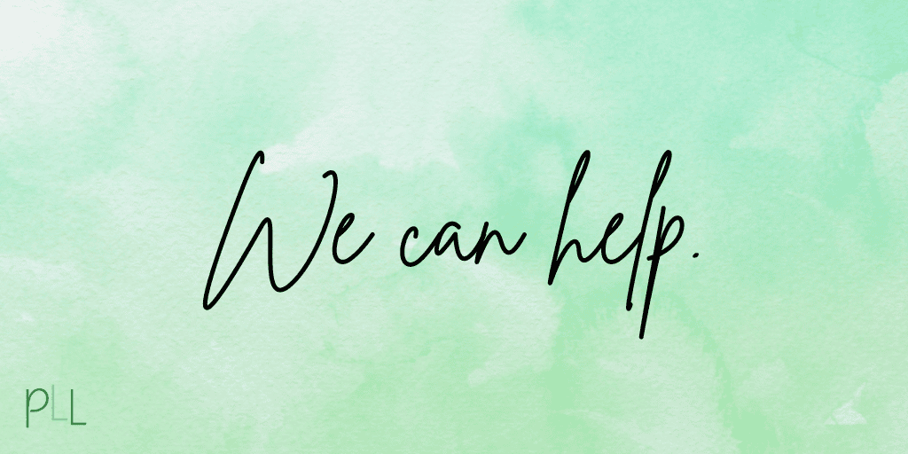 Soft, pastel green watercolor background. We can help